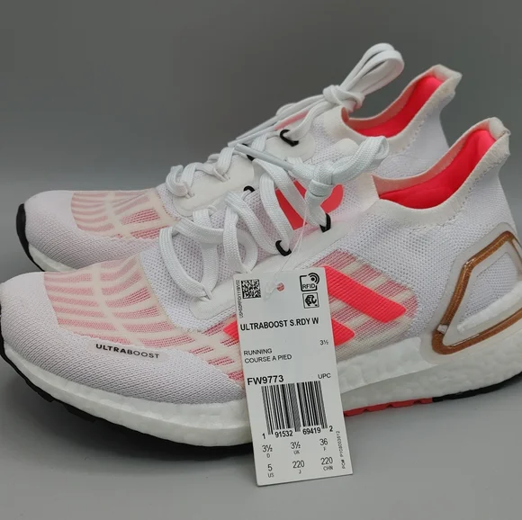 adidas | Shoes | Adidas Womens Ultraboost Srdy Fw9773 White Signal Pink  Size 5 New No Box | Poshmark